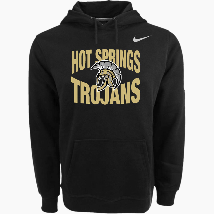 HOT SPRINGS HIGH SCHOOL TROJANS <span class="pdp-name-mascot">HOT SPRINGS TROJANS</span> Nike Men's Club Pullover Fleece Hoodie