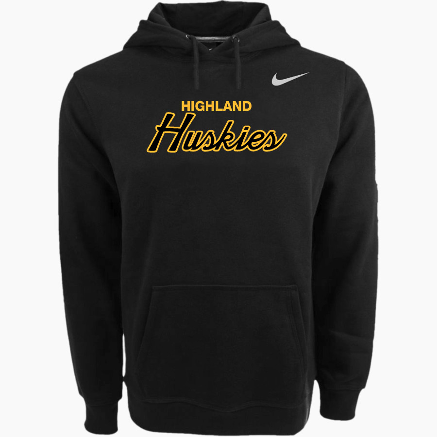 HIGHLAND HIGH SCHOOL HUSKIES <span class="pdp-name-mascot">HIGHLAND HUSKIES</span> Nike Men's Club Pullover Fleece Hoodie