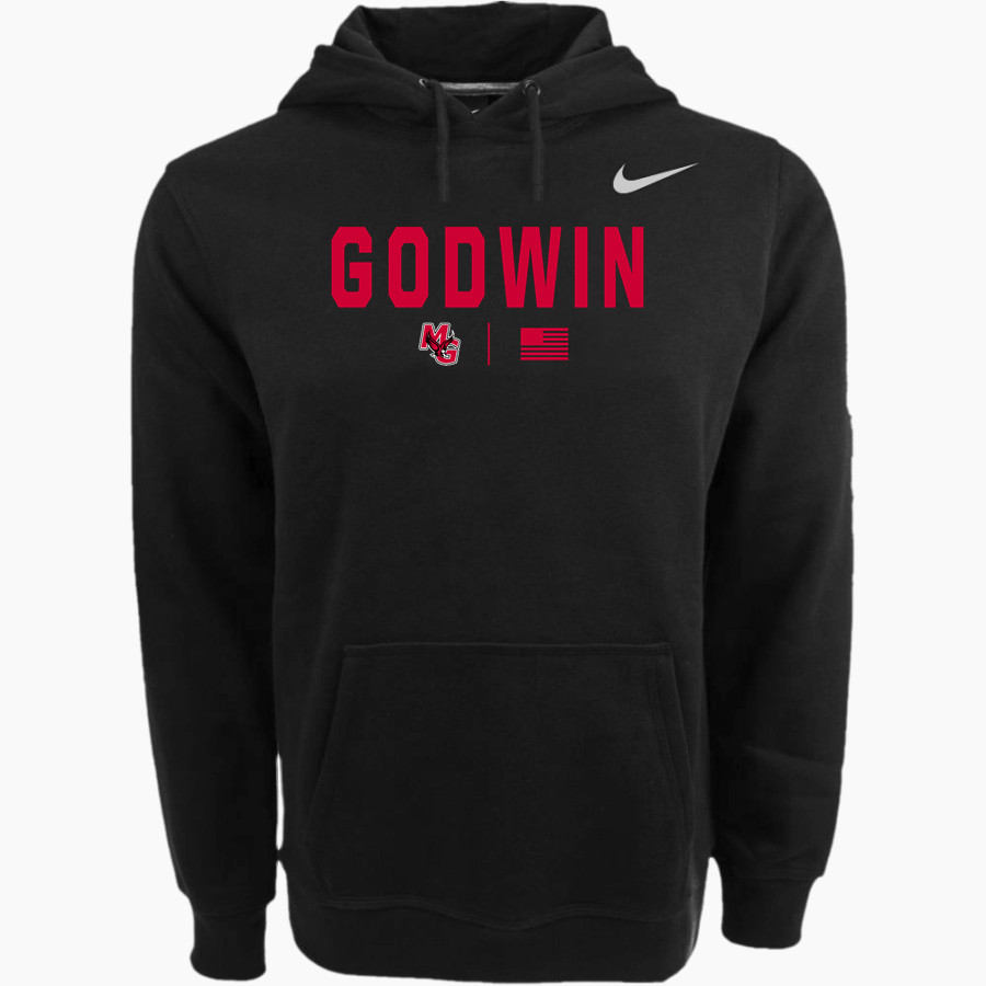 Godwin Eagles Nike Men's Club Pullover Fleece Hoodie