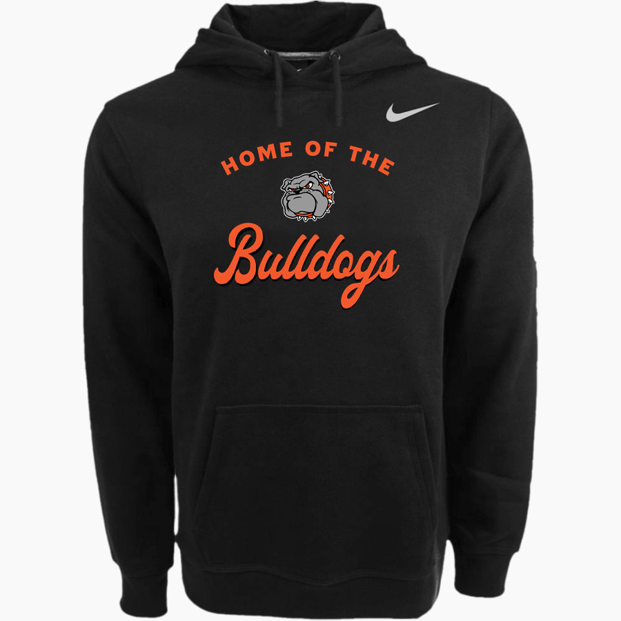 WATERLOO HIGH SCHOOL BULLDOGS Nike Men's Club Pullover Fleece Hoodie
