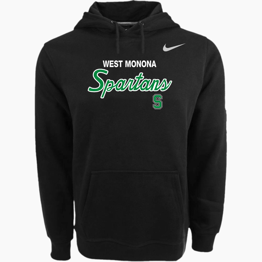 WEST MONONA HIGH SCHOOL SPARTANS Nike Men's Club Pullover Fleece Hoodie