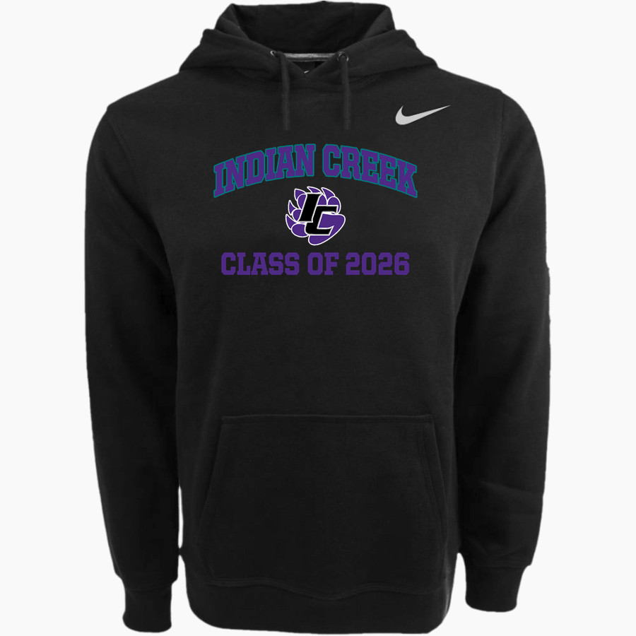 Indian Creek Panthers <span class="pdp-name-mascot">Indian Creek Panthers</span> Nike Men's Club Pullover Fleece Hoodie