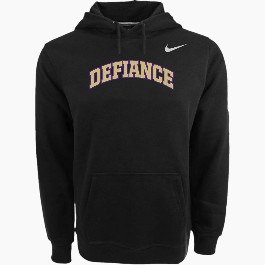 Defiance College Yellow Jackets Nike Men's Club Pullover Fleece Hoodie