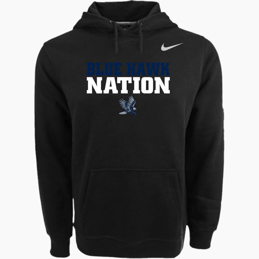 Dickinson State Blue Hawks <span class="pdp-name-mascot">Dickinson State Blue Hawks</span> Nike Men's Club Pullover Fleece Hoodie