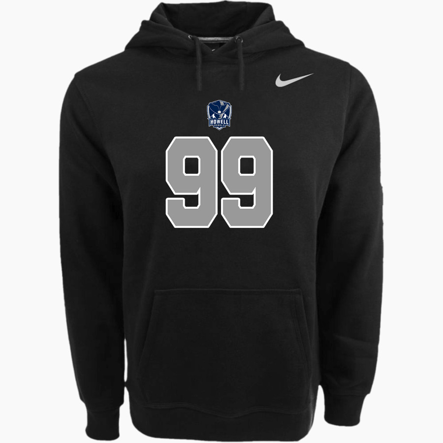 HOWELL HIGH SCHOOL REBELS Nike Men's Club Pullover Fleece Hoodie