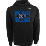 Montevallo Bulldogs <span class="pdp-name-mascot">Montevallo Bulldogs</span> Nike Men's Club Pullover Fleece Hoodie Front Thumbnail