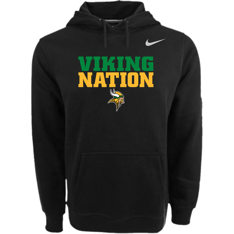 KENNEDY Vikings <span class="pdp-name-mascot">JOHN F KENNEDY MIDDLE SCHOOL Vikings</span> Nike Men's Club Pullover Fleece Hoodie