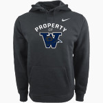 Weber Rams Nike Men's Club Pullover Fleece Hoodie Front Thumbnail