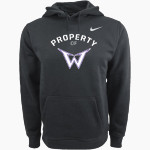 Warrenton Warriors Nike Men's Club Pullover Fleece Hoodie Front Thumbnail