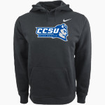 CCSU Blue Devils Nike Men's Club Pullover Fleece Hoodie Front Thumbnail
