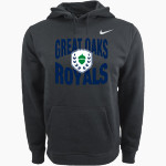 Great Oaks Academy Great Oaks Academy <span class="pdp-name-mascot">Great Oaks Academy</span> Nike Men's Club Pullover Fleece Hoodie Front Thumbnail