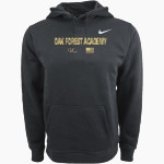 OAK FOREST ACADEMY YELLOWJACKETS Nike Men's Club Pullover Fleece Hoodie Front Thumbnail