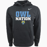 The GLOBE Academy Owls Nike Men's Club Pullover Fleece Hoodie Front Thumbnail