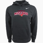 Lincoln Mustangs Nike Men's Club Pullover Fleece Hoodie Front Thumbnail