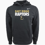 East Ridge Raptors Nike Men's Club Pullover Fleece Hoodie Front Thumbnail