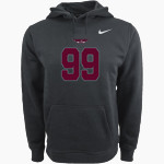 HANCOCK COLLEGE PREP HIGH SCHOOL EAGLES Nike Men's Club Pullover Fleece Hoodie Front Thumbnail