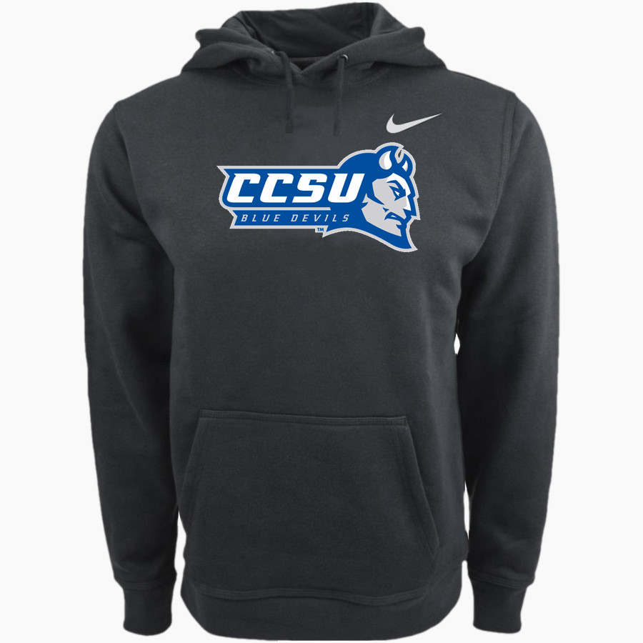CCSU Blue Devils Nike Men's Club Pullover Fleece Hoodie