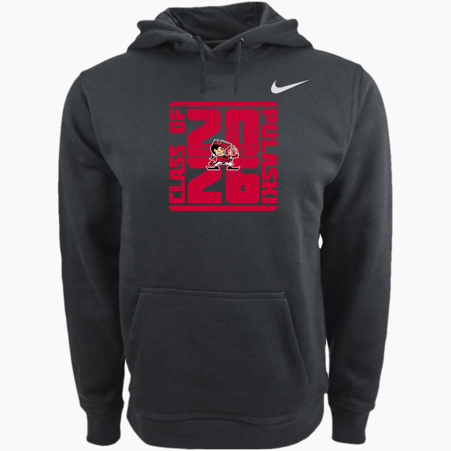 Pulaski Red Raiders Nike Men's Club Pullover Fleece Hoodie