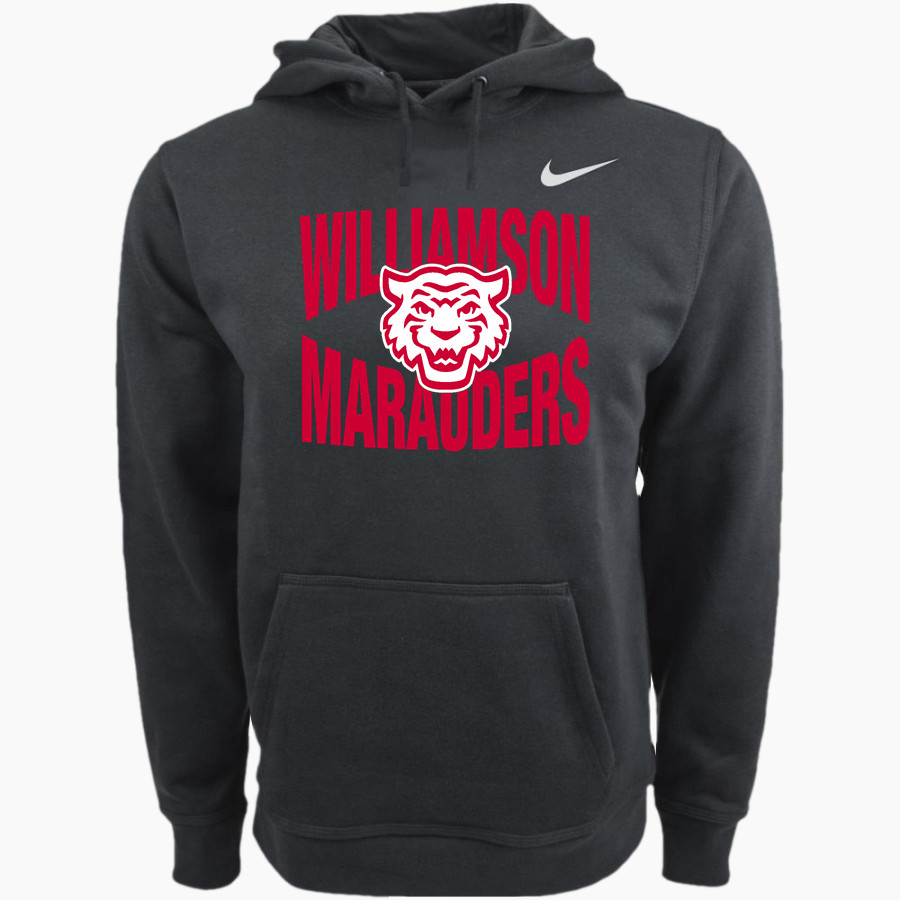 Williamson Marauders Nike Men's Club Pullover Fleece Hoodie