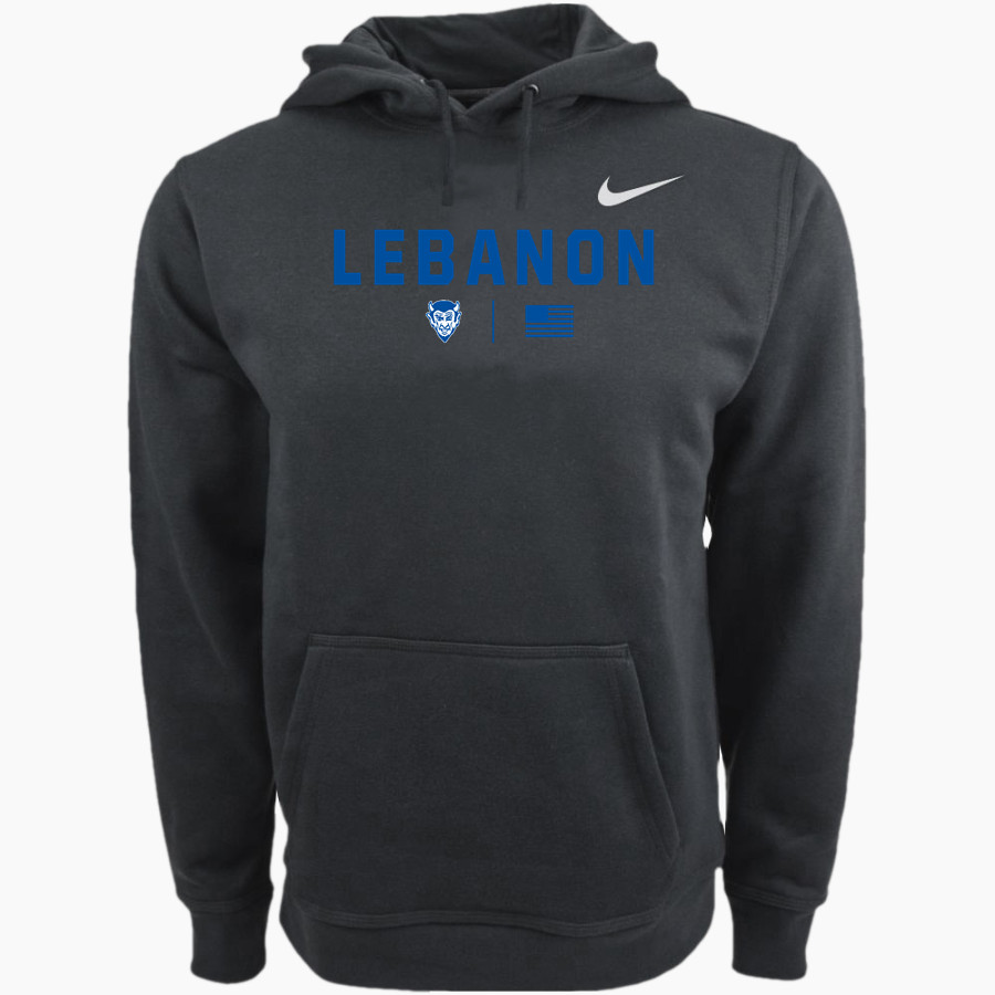 Lebanon Blue Devils <span class="pdp-name-mascot">Lebanon Blue Devils</span> Nike Men's Club Pullover Fleece Hoodie