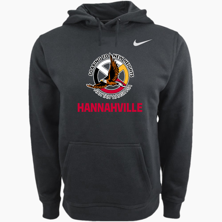 Hannahville Soaring Eagles Nike Men's Club Pullover Fleece Hoodie