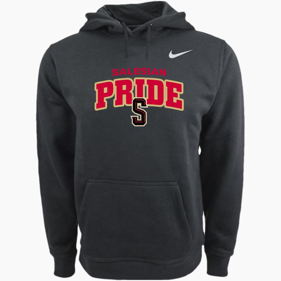 Salesian College Preparatory Online Store <span class="pdp-name-mascot">Salesian Pride</span> Nike Men's Club Pullover Fleece Hoodie