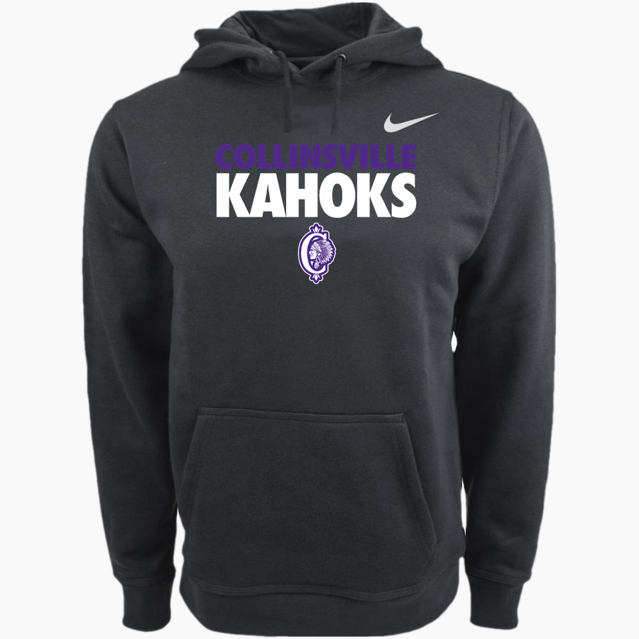 Collinsville Kahoks Nike Men's Club Pullover Fleece Hoodie