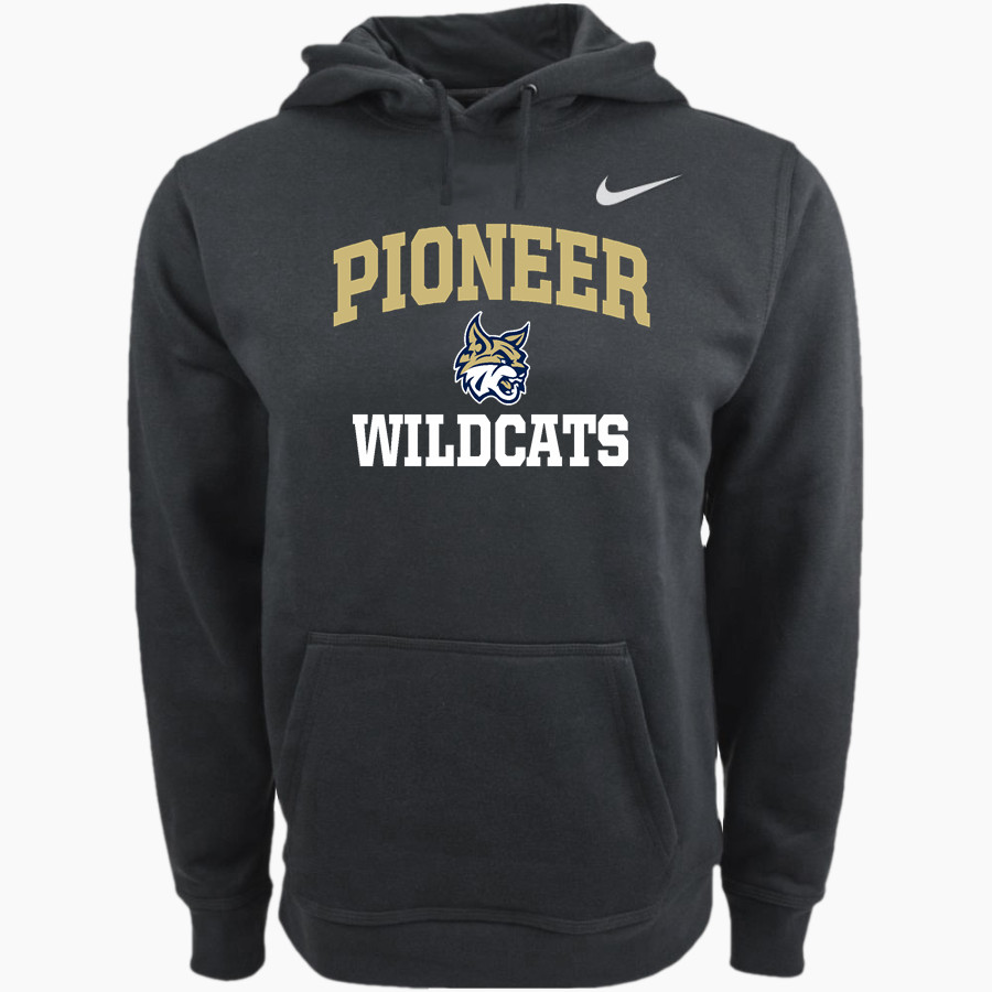Pioneer Wildcats <span class="pdp-name-mascot">Pioneer Middle School Wildcats</span> Nike Men's Club Pullover Fleece Hoodie