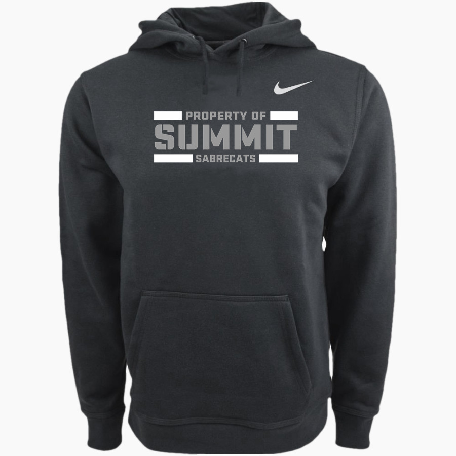 Summit Sabrecats <span class="pdp-name-mascot">Summit School Sabrecats</span> Nike Men's Club Pullover Fleece Hoodie