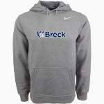 Breck Mustangs Nike Men's Club Pullover Fleece Hoodie Front Thumbnail