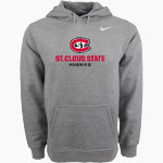 St. Cloud State University The Official Online Store Nike Men's Club Pullover Fleece Hoodie Front Thumbnail