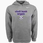 Shell Bank Brigade Nike Men's Club Pullover Fleece Hoodie Front Thumbnail