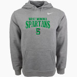 WEST MONONA HIGH SCHOOL SPARTANS Nike Men's Club Pullover Fleece Hoodie Front Thumbnail