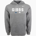 GIBBS HIGH SCHOOL EAGLES Nike Men's Club Pullover Fleece Hoodie Front Thumbnail