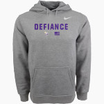 Defiance College Yellow Jackets Nike Men's Club Pullover Fleece Hoodie Front Thumbnail