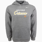 Maple Grove Crimson <span class="pdp-name-mascot">Maple Grove Crimson</span> Nike Men's Club Pullover Fleece Hoodie Front Thumbnail