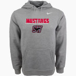 SOUTH WESTERN SENIOR HIGH SCHOOL MUSTANGS <span class="pdp-name-mascot">SOUTH WESTERN MUSTANGS</span> Nike Men's Club Pullover Fleece Hoodie Front Thumbnail