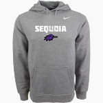 Sequoia High School Online Apparel Store <span class="pdp-name-mascot">Sequoia</span> Nike Men's Club Pullover Fleece Hoodie Front Thumbnail