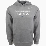Woodridge Forest Falcons Online Store <span class="pdp-name-mascot">Woodridge Forest Falcons</span> Nike Men's Club Pullover Fleece Hoodie Front Thumbnail