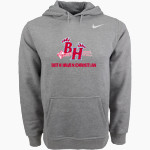BETH HAVEN CHRISTIAN School Online Apparel Store Nike Men's Club Pullover Fleece Hoodie Front Thumbnail