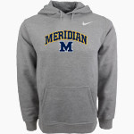 Meridian Warriors Nike Men's Club Pullover Fleece Hoodie Front Thumbnail