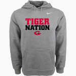 GROOM HIGH SCHOOL TIGERS Nike Men's Club Pullover Fleece Hoodie Front Thumbnail