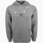 Garfield Bulldogs Nike Men's Club Pullover Fleece Hoodie Front Thumbnail