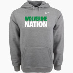BIGGS HIGH SCHOOL WOLVERINES <span class="pdp-name-mascot">BIGGS WOLVERINES</span> Nike Men's Club Pullover Fleece Hoodie Front Thumbnail