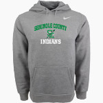 SEMINOLE COUNTY HIGH SCHOOL INDIANS Nike Men's Club Pullover Fleece Hoodie Front Thumbnail