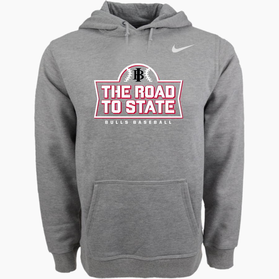 Indiana Bulls Baseball The Official Online Store Nike Men's Club Pullover Fleece Hoodie