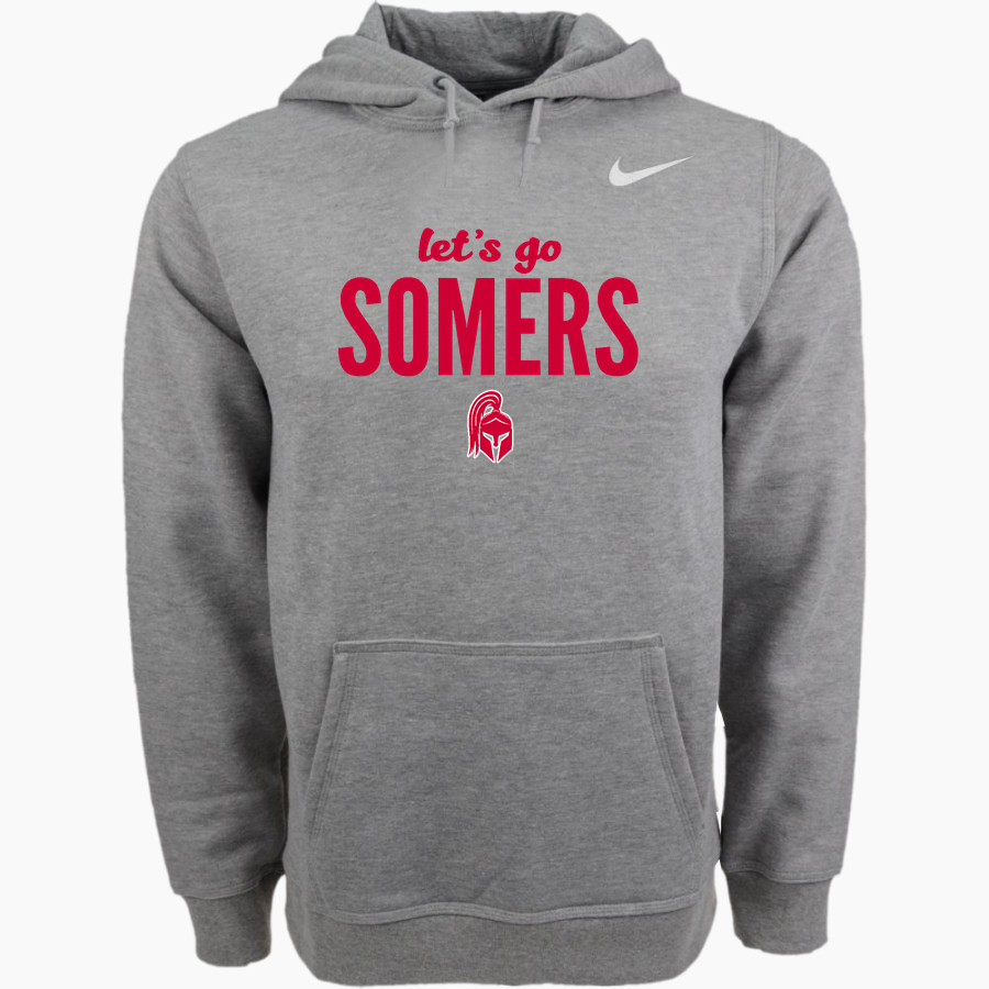 Somers Softball Spartans <span class="pdp-name-mascot">Somers Youth Softball Spartans</span> Nike Men's Club Pullover Fleece Hoodie
