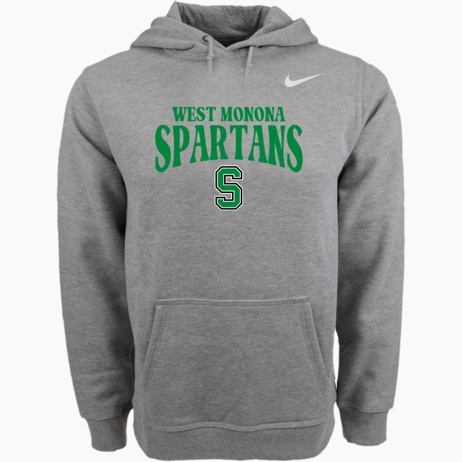 WEST MONONA HIGH SCHOOL SPARTANS Nike Men's Club Pullover Fleece Hoodie