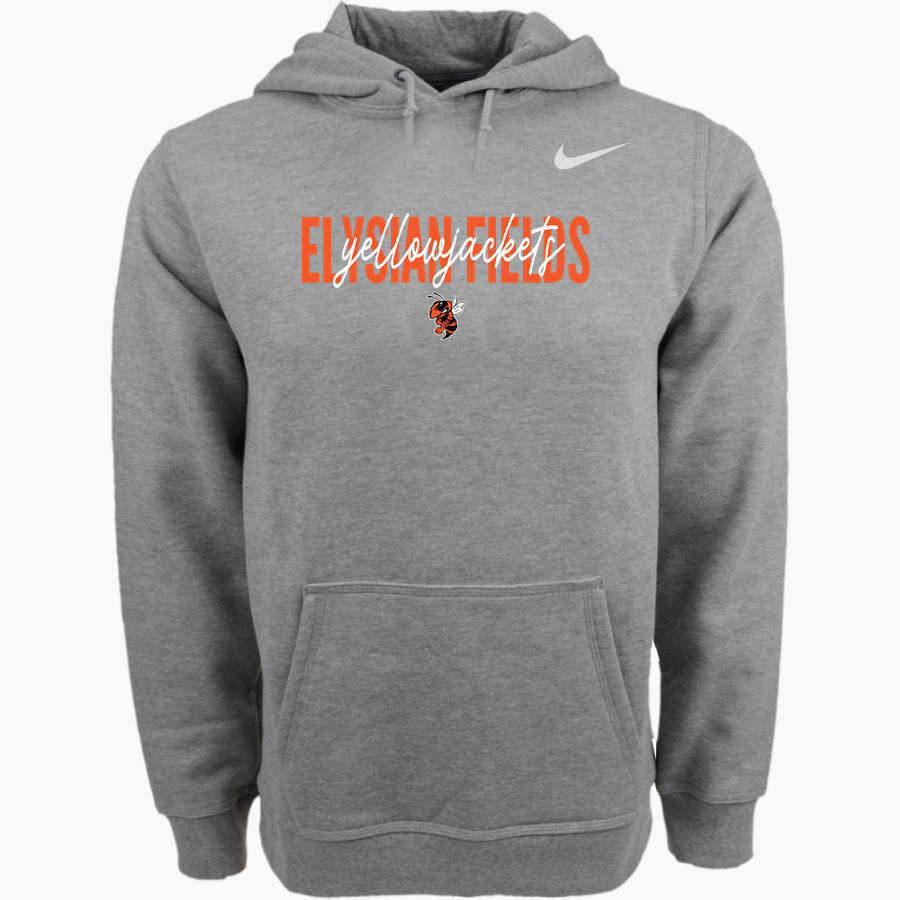 ELYSIAN FIELDS HIGH SCHOOL YELLOWJACKETS <span class="pdp-name-mascot">ELYSIAN FIELDS YELLOWJACKETS</span> Nike Men's Club Pullover Fleece Hoodie