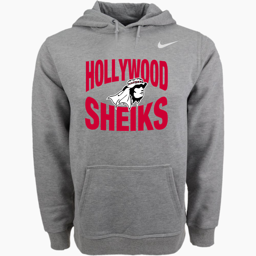 HOLLYWOOD HIGH SCHOOL SHEIKS <span class="pdp-name-mascot">HOLLYWOOD SHEIKS</span> Nike Men's Club Pullover Fleece Hoodie